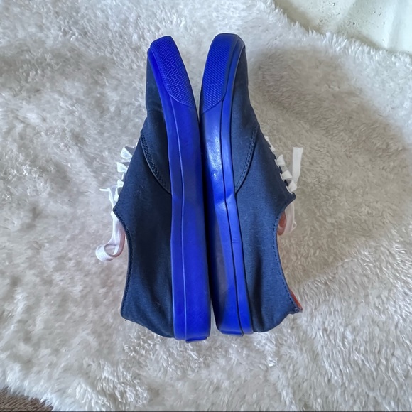 Sperry Topsider X Jack Spade New York Collab Navy Blue Orange Mens Size 9M. - Picture 6 of 10